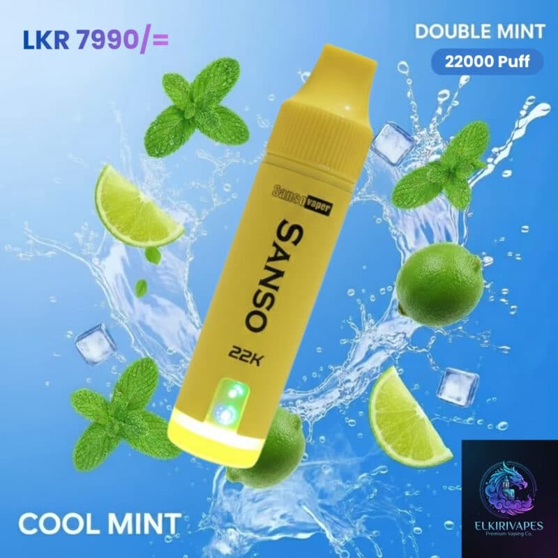 SANSO Vape 22K Puff disposable vape with 22,000 puffs, 5% nicotine and rechargeable design